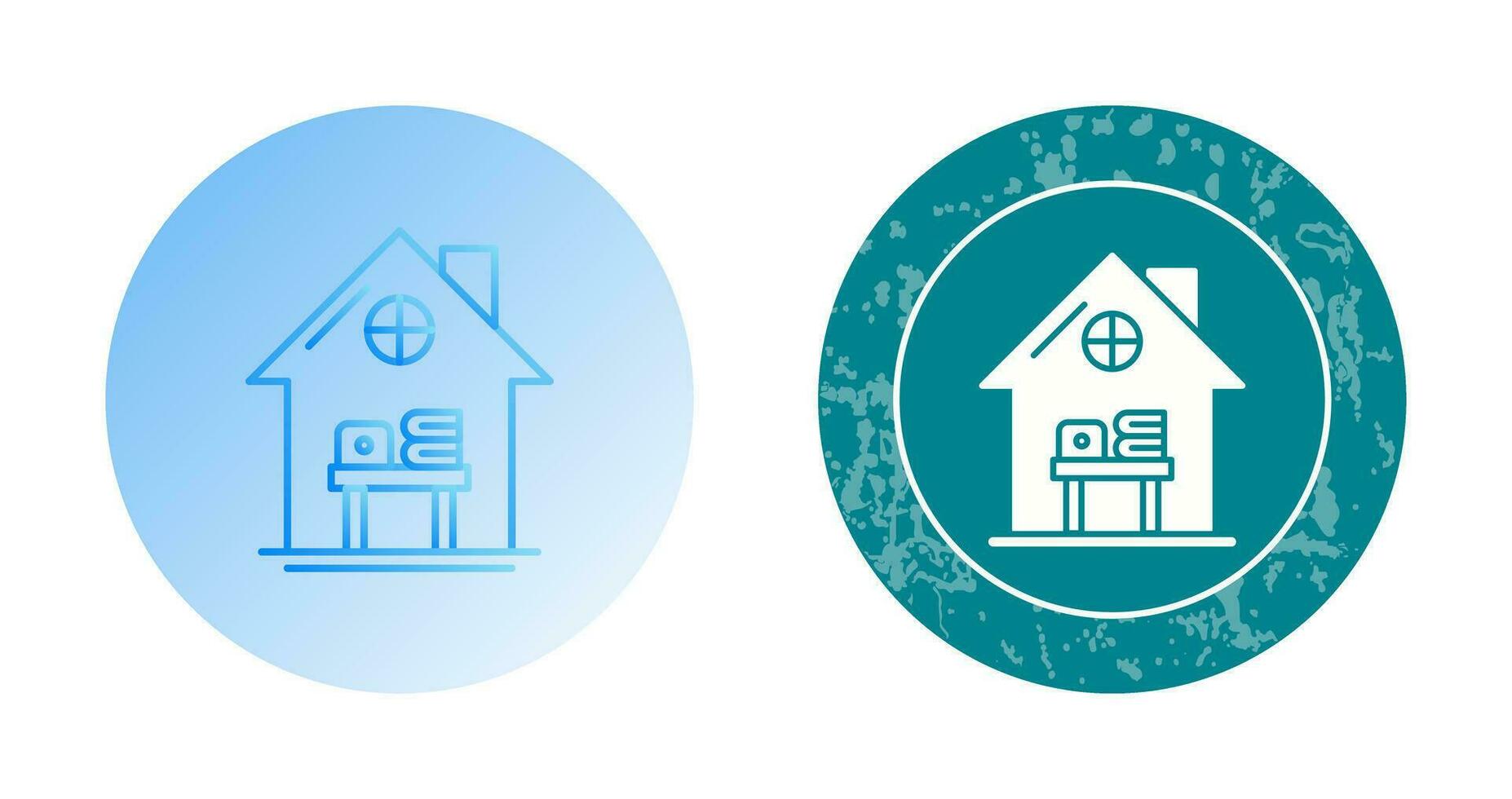 Home Work Place Vector Icon