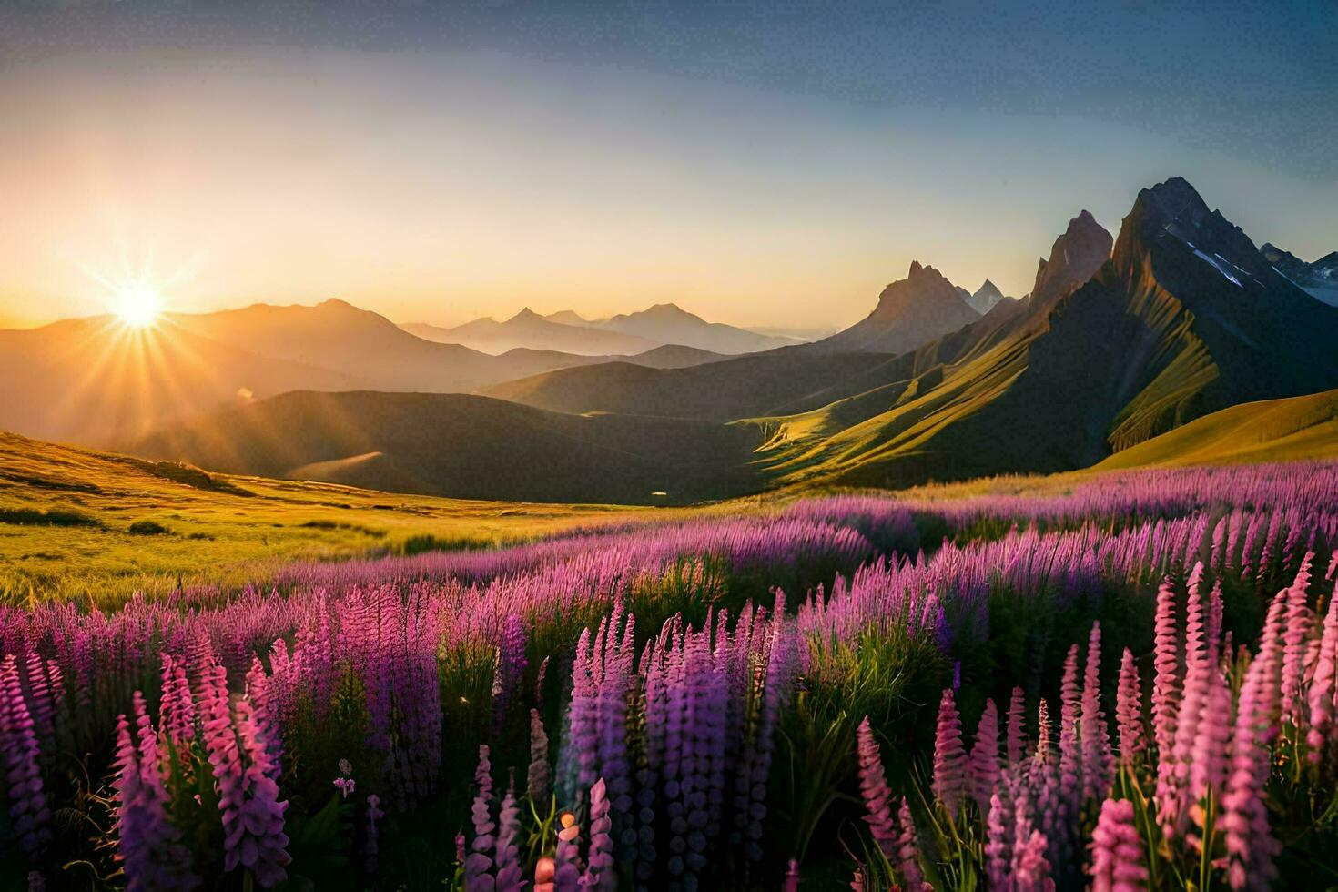 Lupinus 幻想写景 Pastral landscape
同人CD
みかん箱 beautiful sunrise over the lupine field in japan. AI