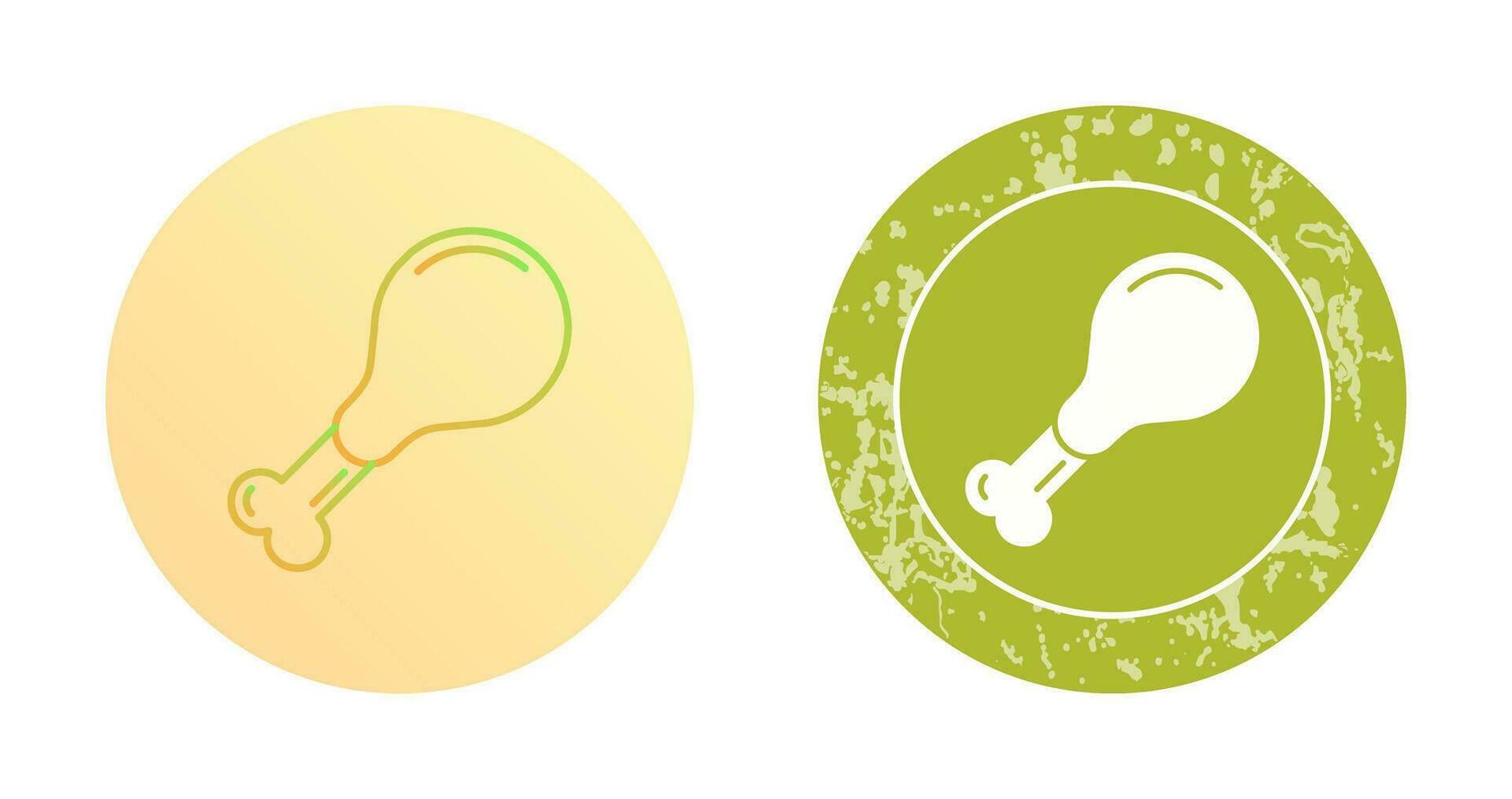 Chicken leg Vector Icon