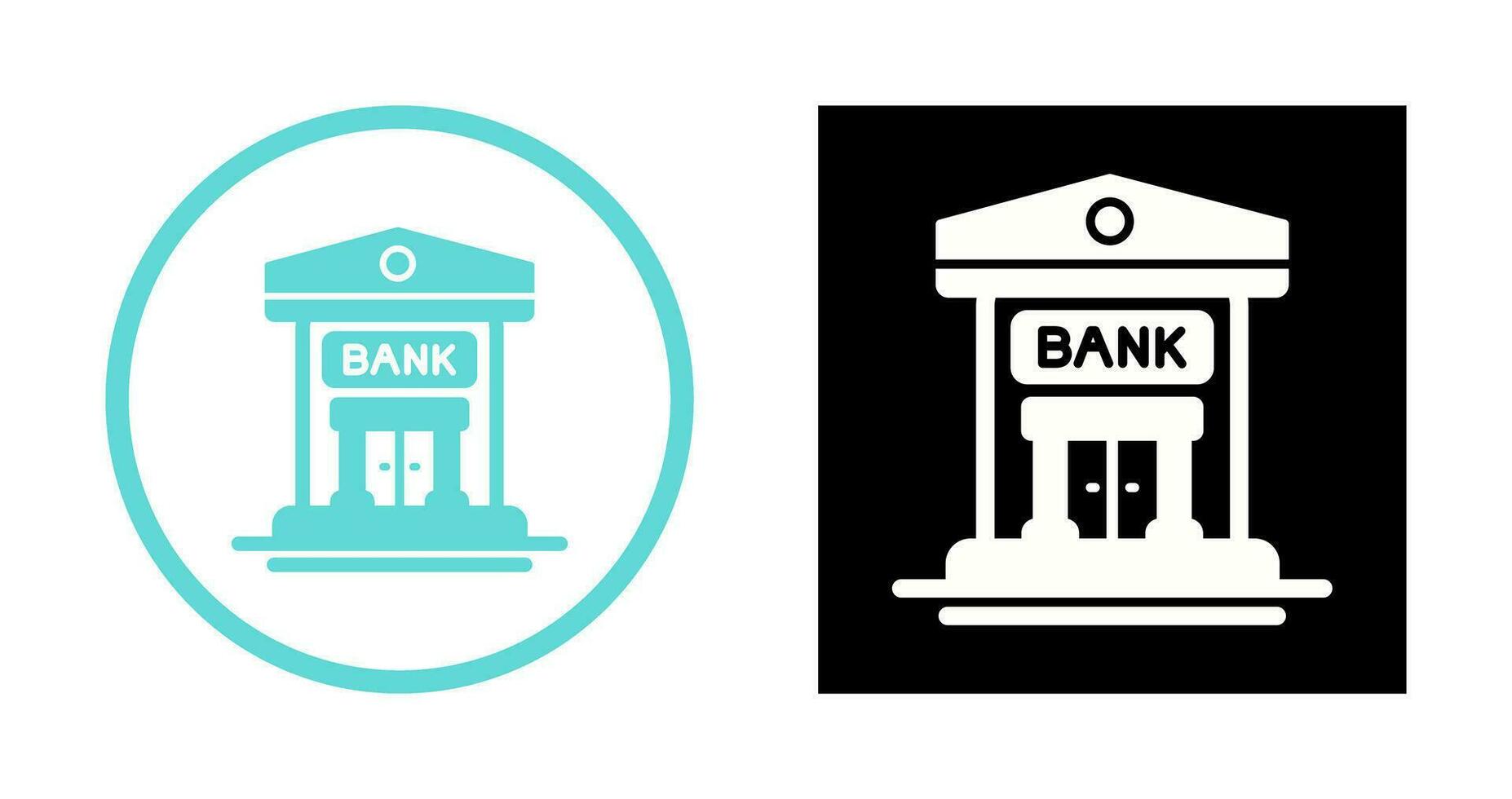 icono de vector de banco