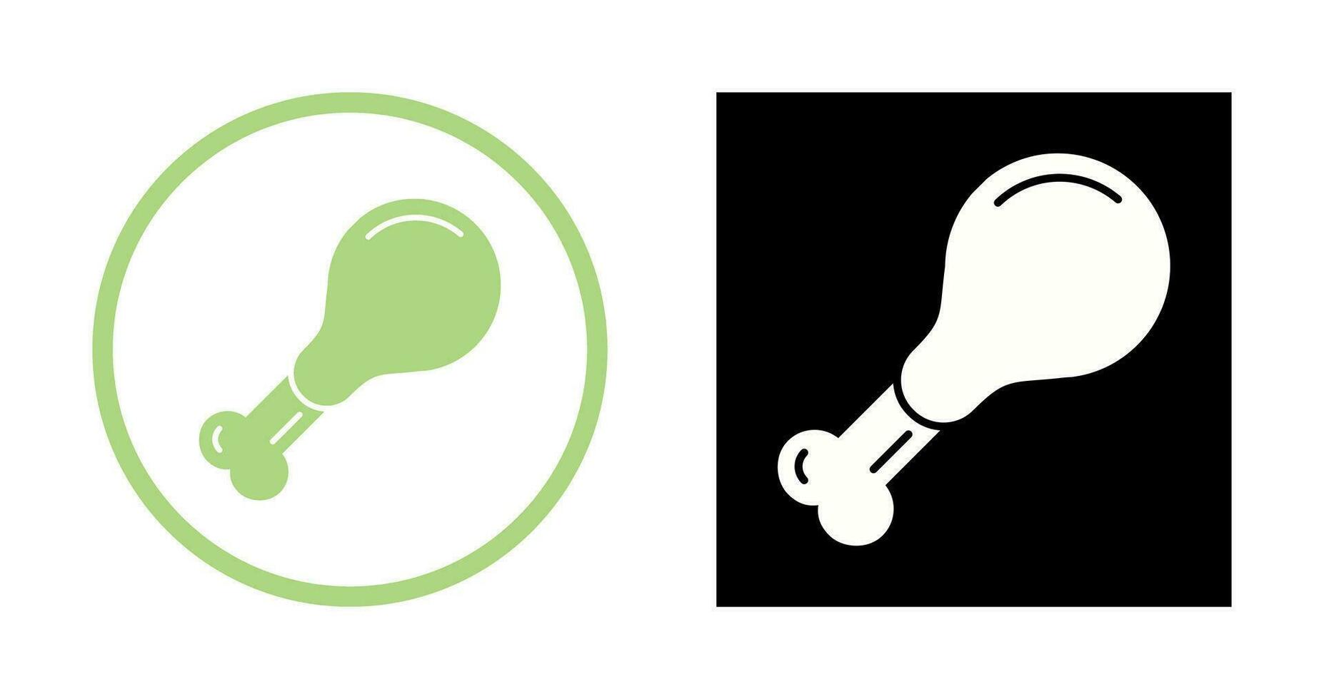 Chicken leg Vector Icon