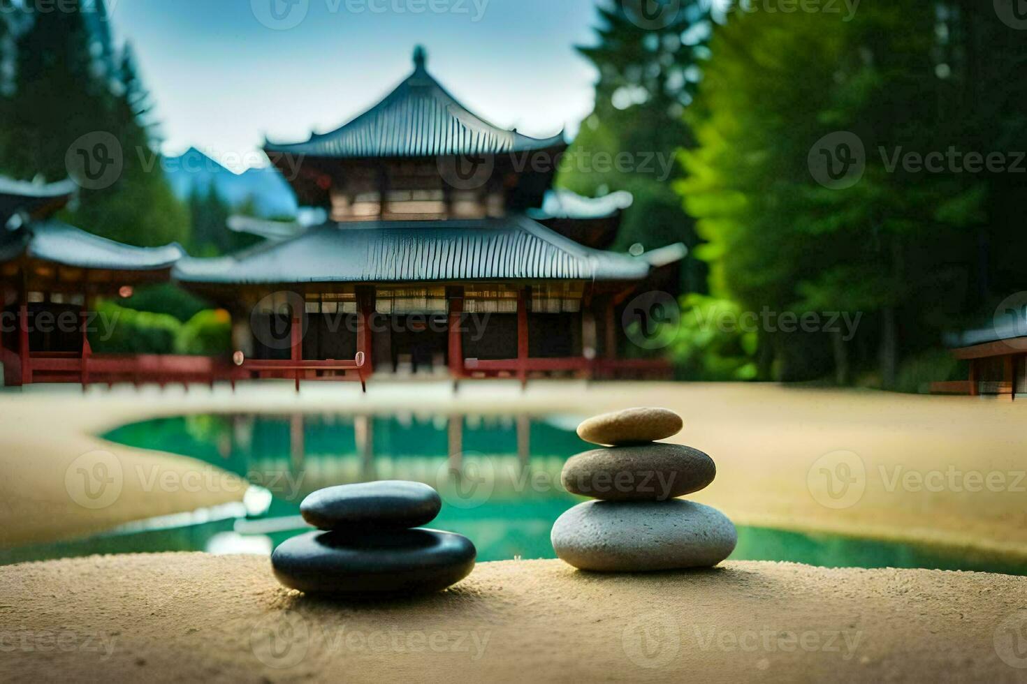 the balance of the universe. AI-Generated photo