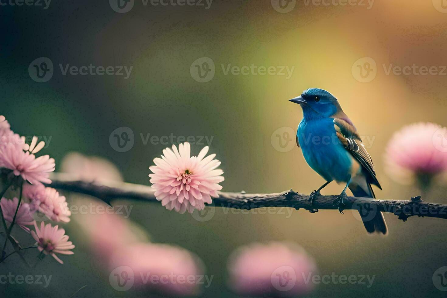 photo wallpaper the sky, flowers, bird, the bird, the bird, the bird, the. AI-Generated