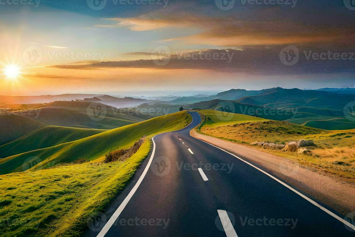 the road to success is paved with good intentions. AI-Generated photo