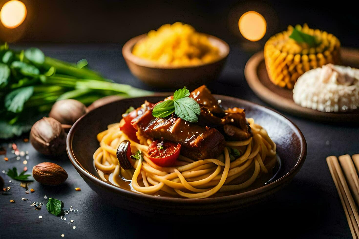 chinese food is a popular choice for many people. AI-Generated photo