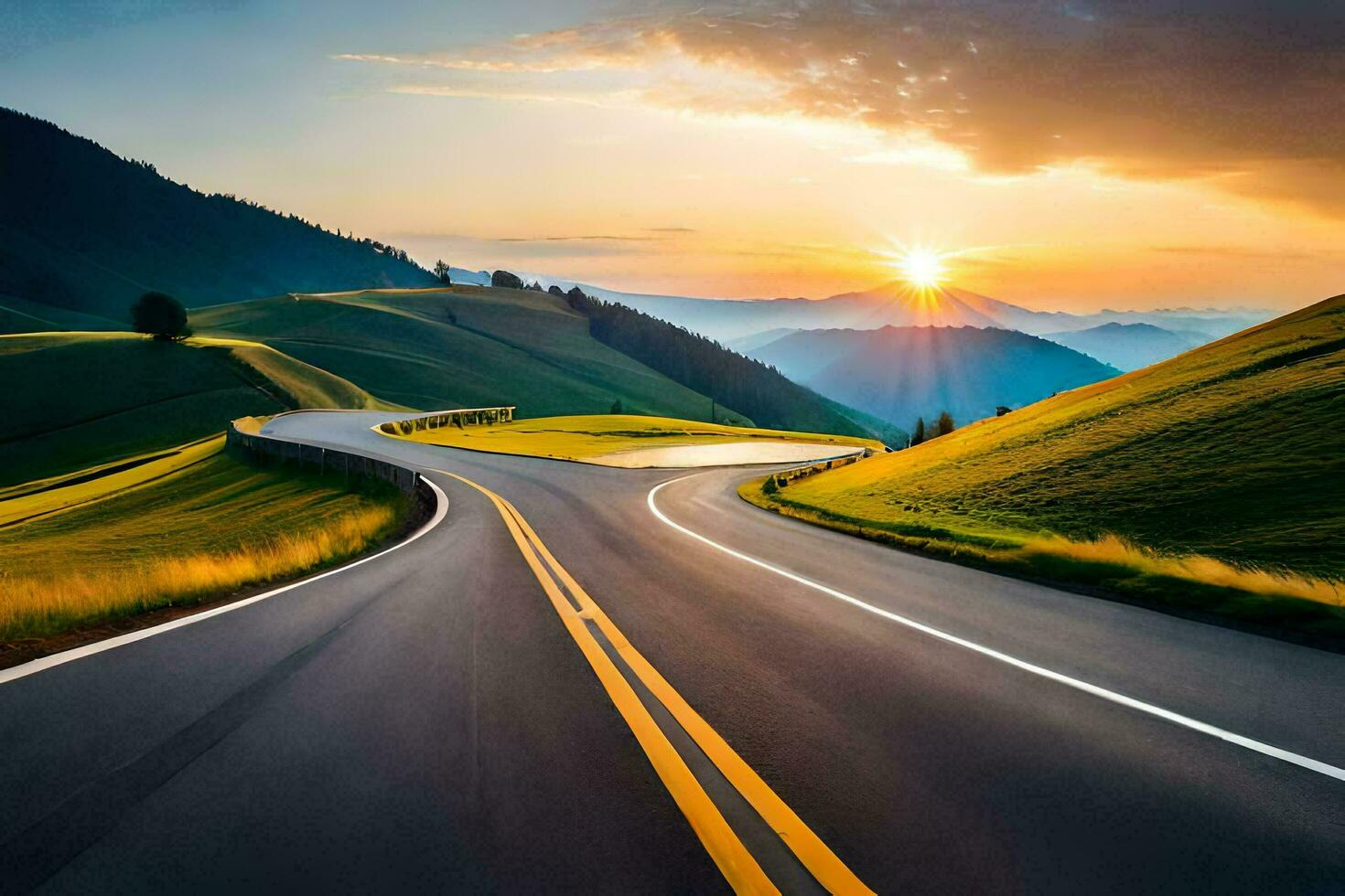 the road to success is paved with good intentions. AI-Generated photo
