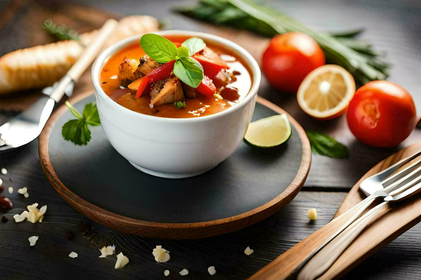 the best soup recipes for winter. AI-Generated photo