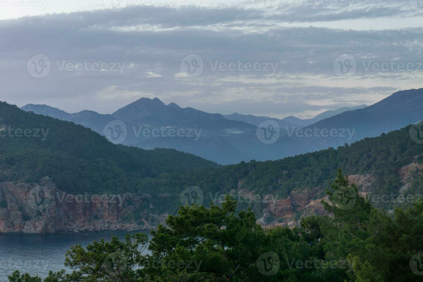 Landscape of the coast of the sea photo