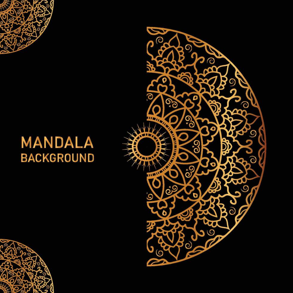 Luxury mandala background Design presentation Template Premium Vector