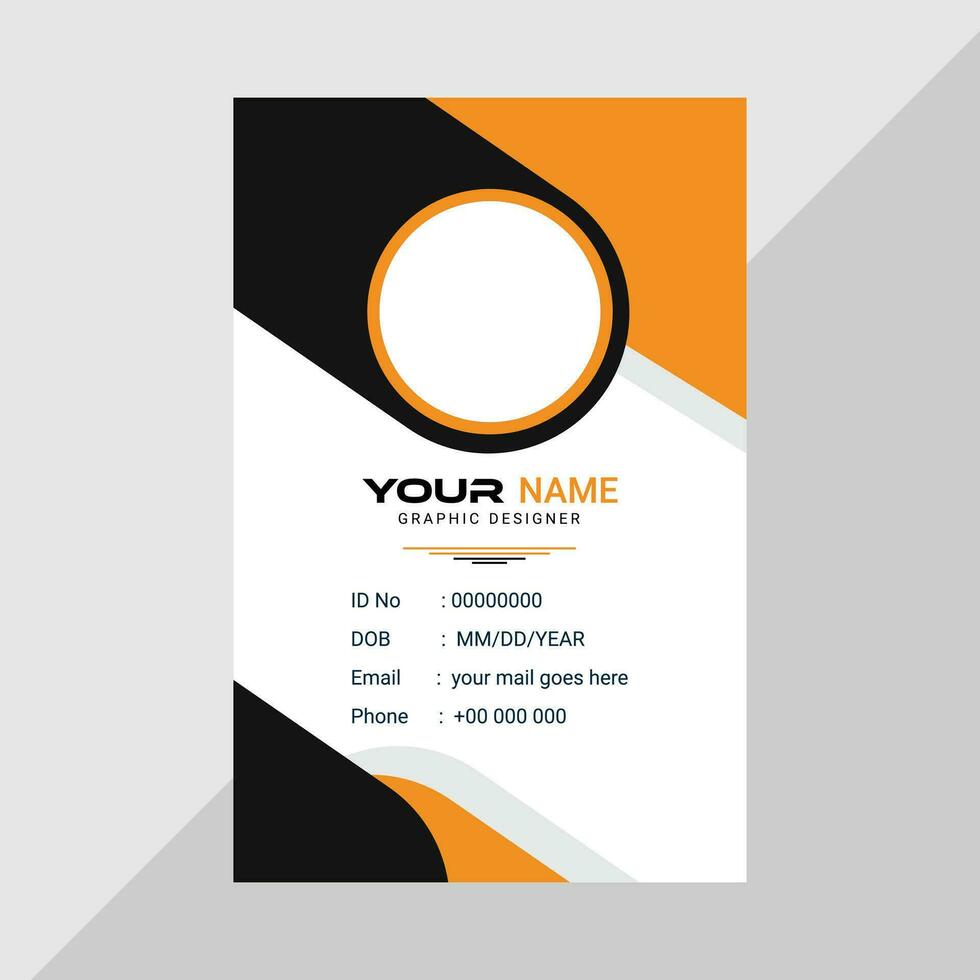 Vector modern and clean business id card template pro vector