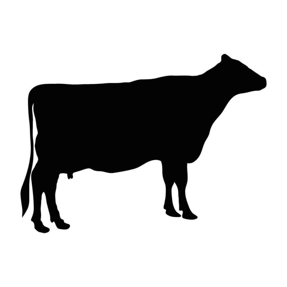 vaca silueta o vector archivo