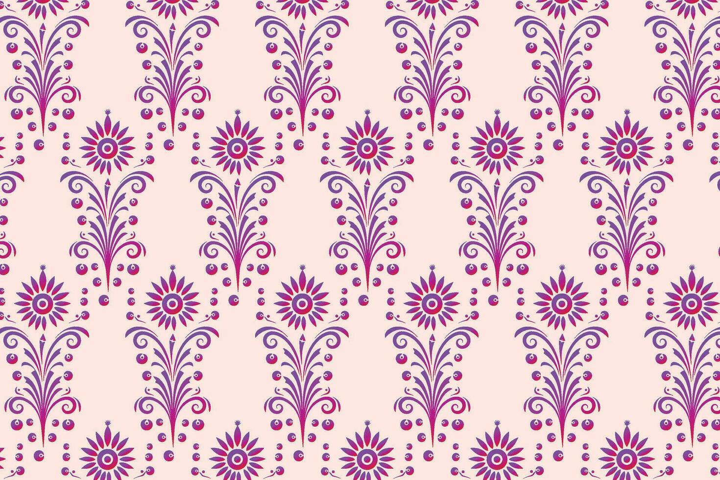 Pink and Purple Floral Pattern, A Repeating and Light Design of Flowers vector