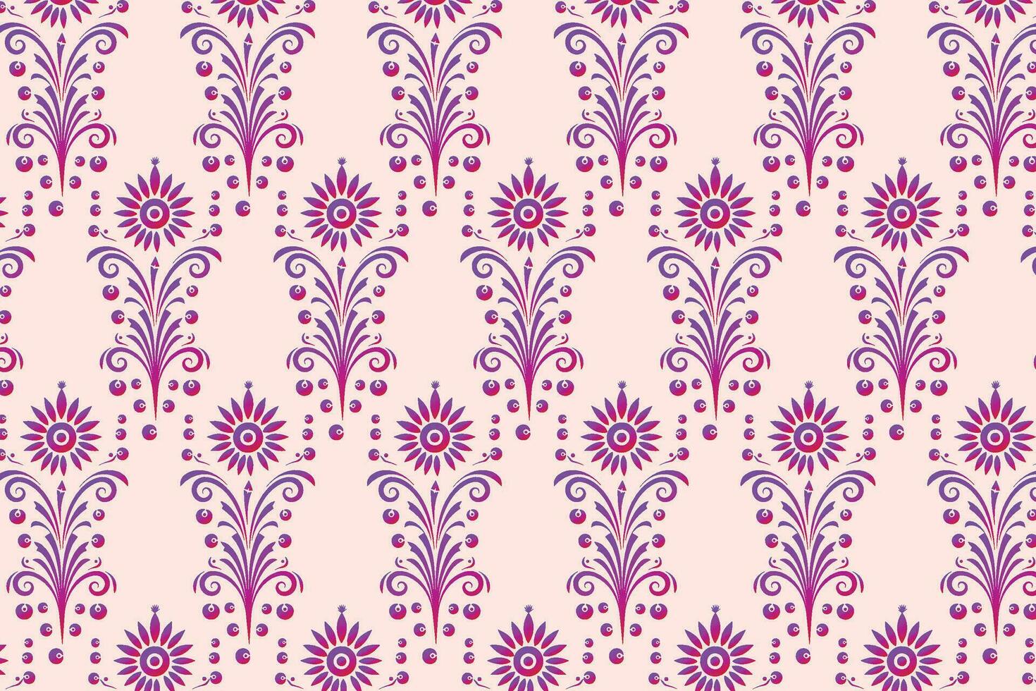 Pink and Purple Floral Pattern, A Repeating and Light Design of Flowers vector