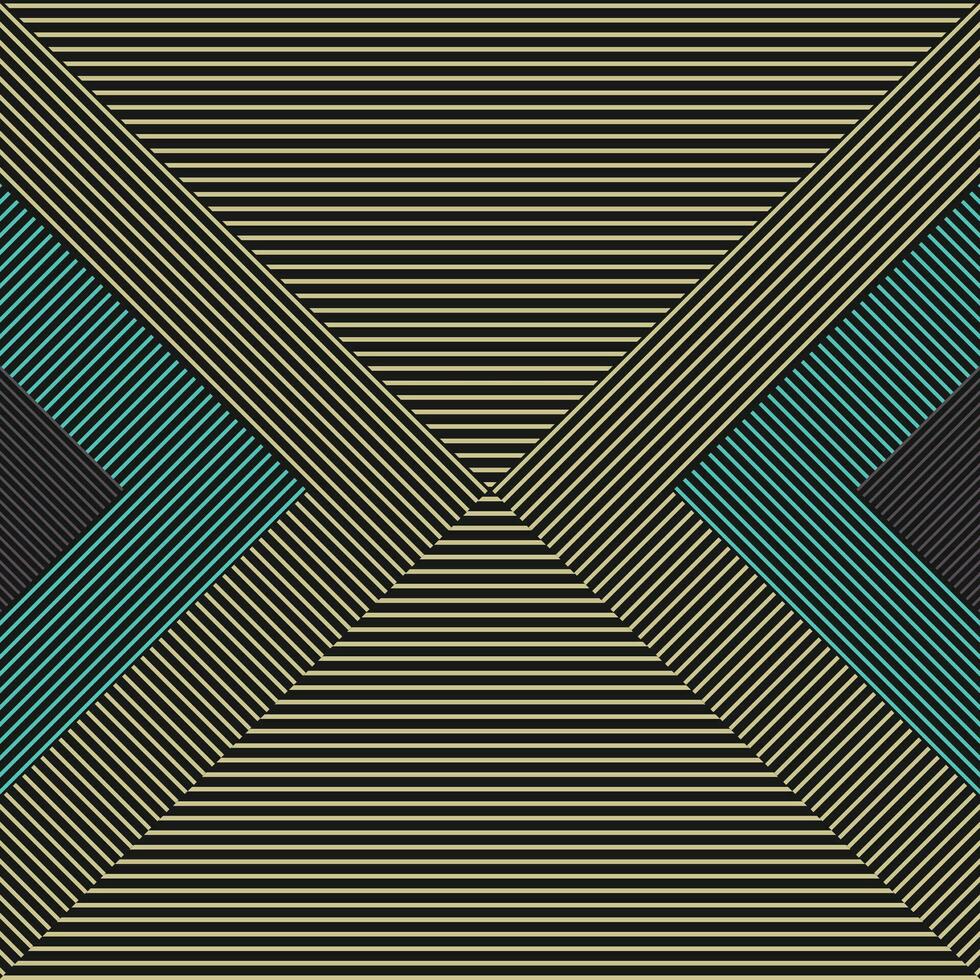 Abstract Square with lines pattern. vector