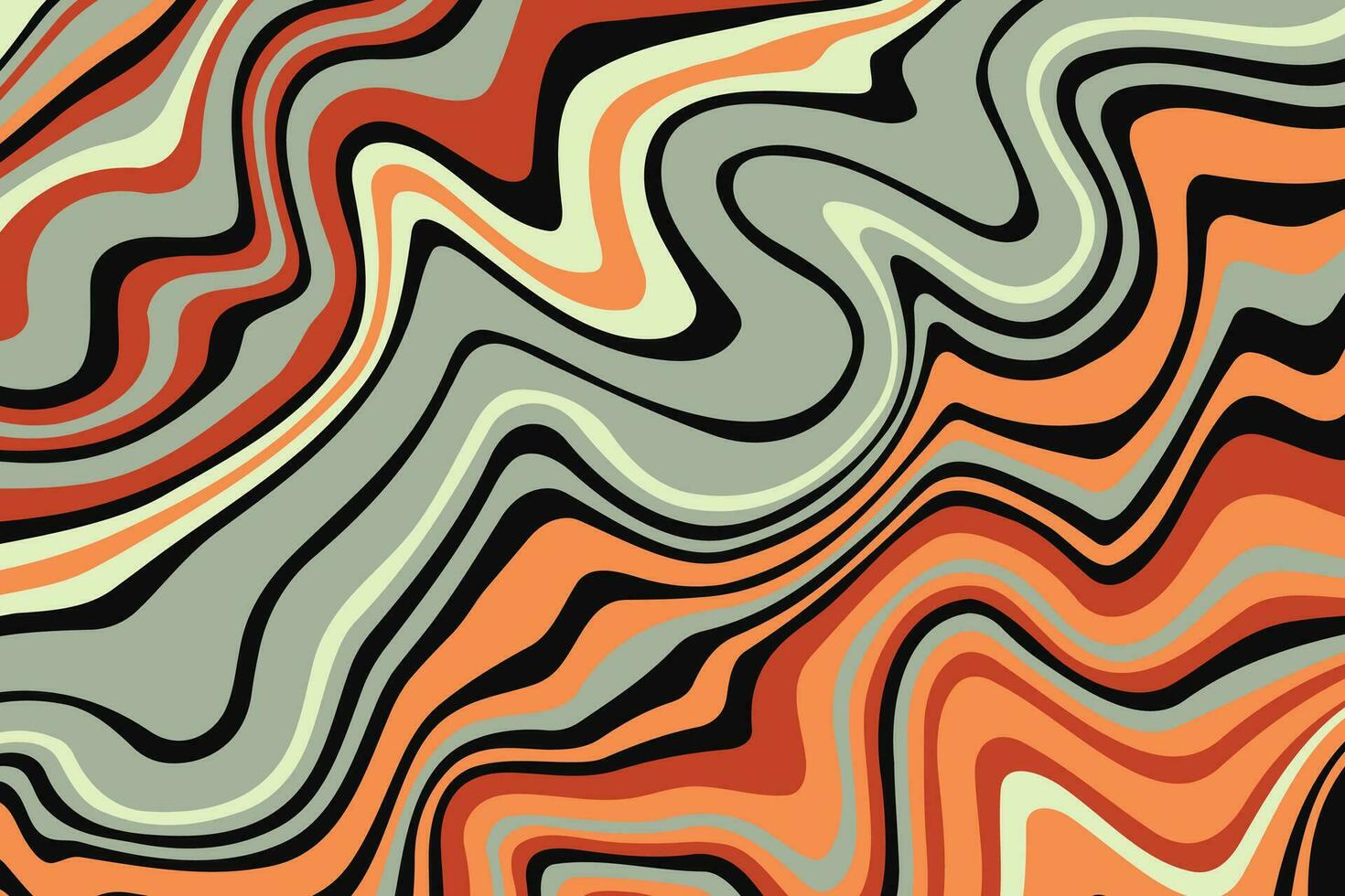 Abstract psychedelic groovy background. Vector. vector
