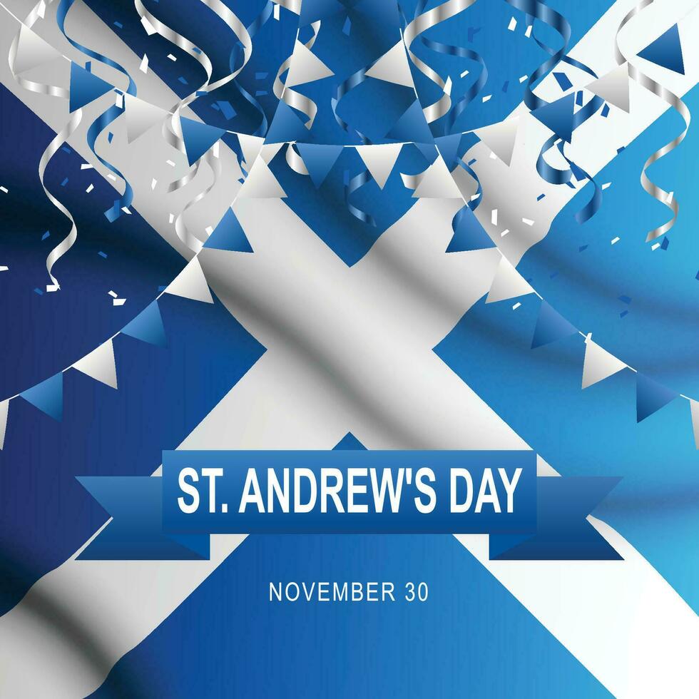 St. Andrews Day background. vector