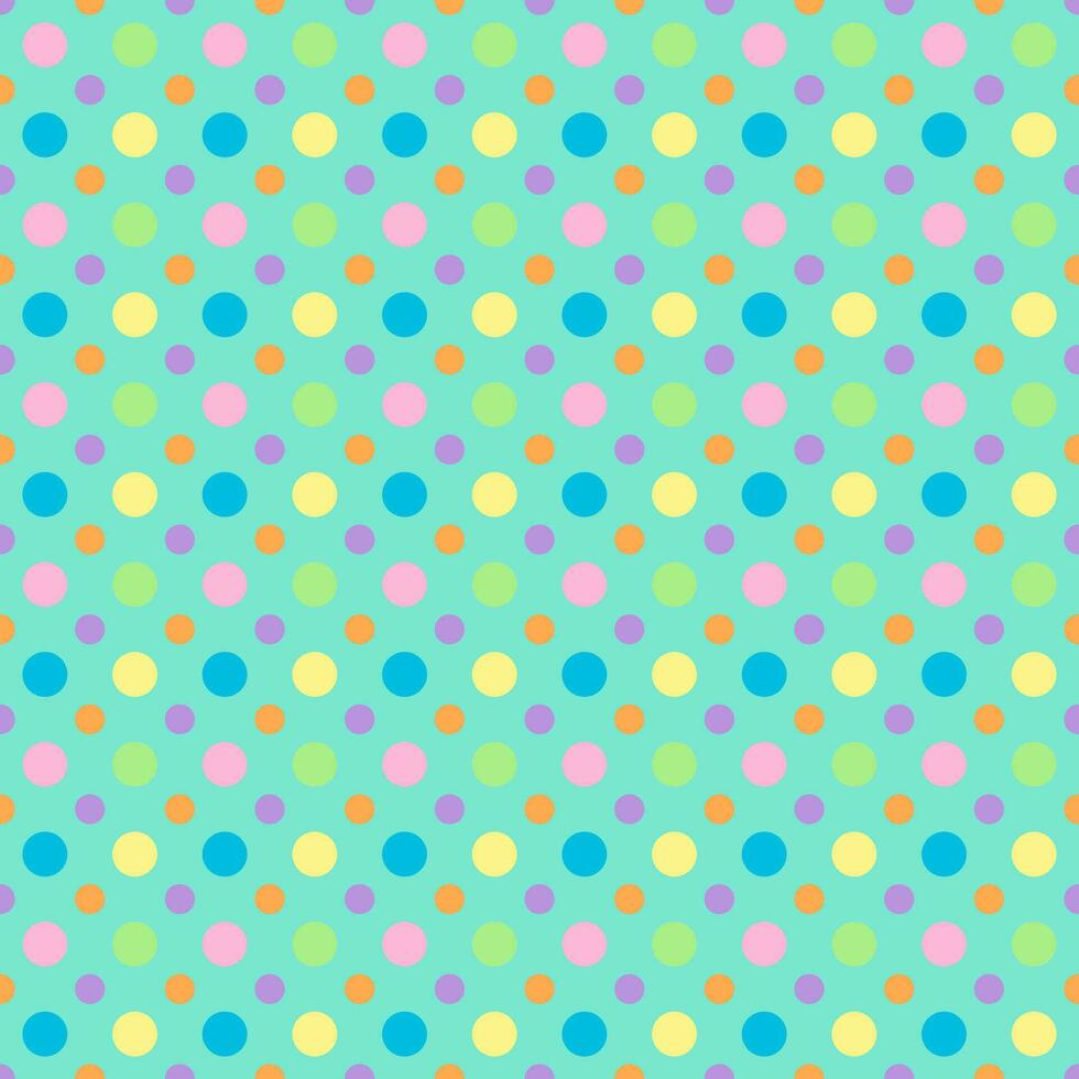 Seamless pattern of colorful dots,geometric vector illustration.