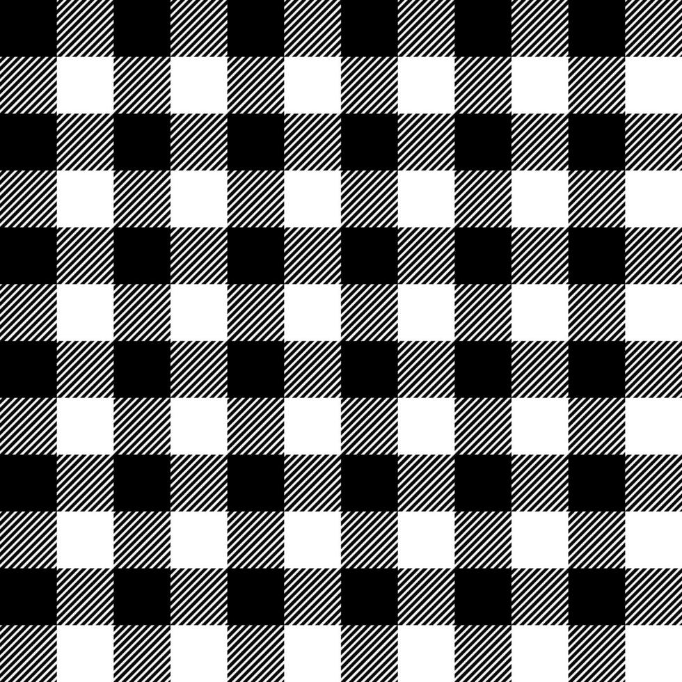 Black and white plaid seamless pattern,background vector design.