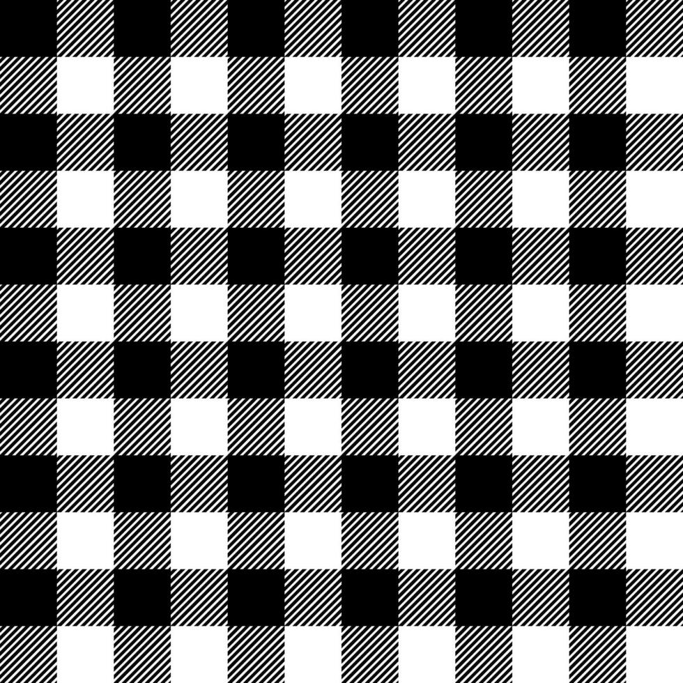 Black and white plaid seamless pattern,background vector design.