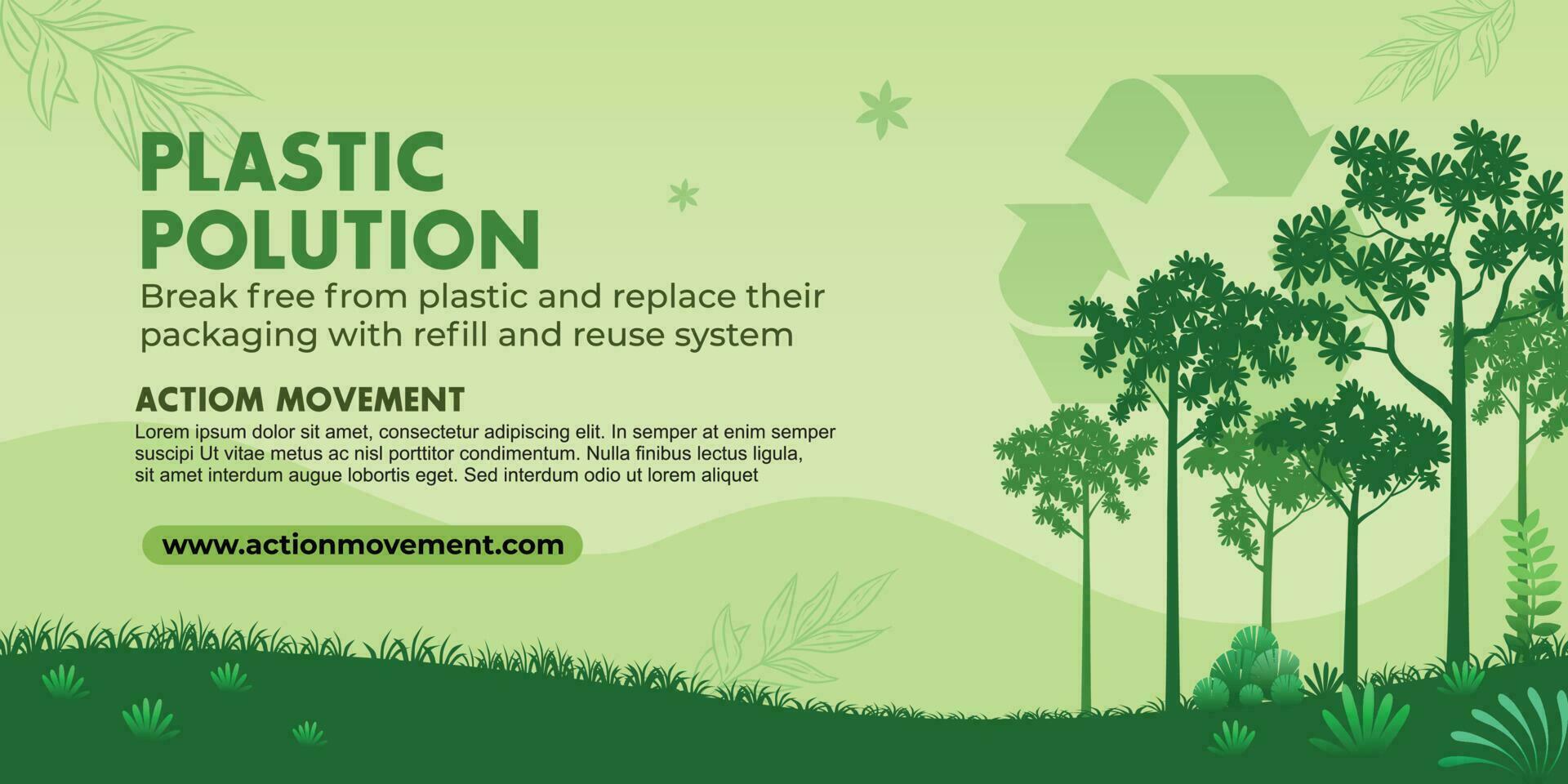 Environmental concept illustration vector. Go Green Save the world banner illustration vector