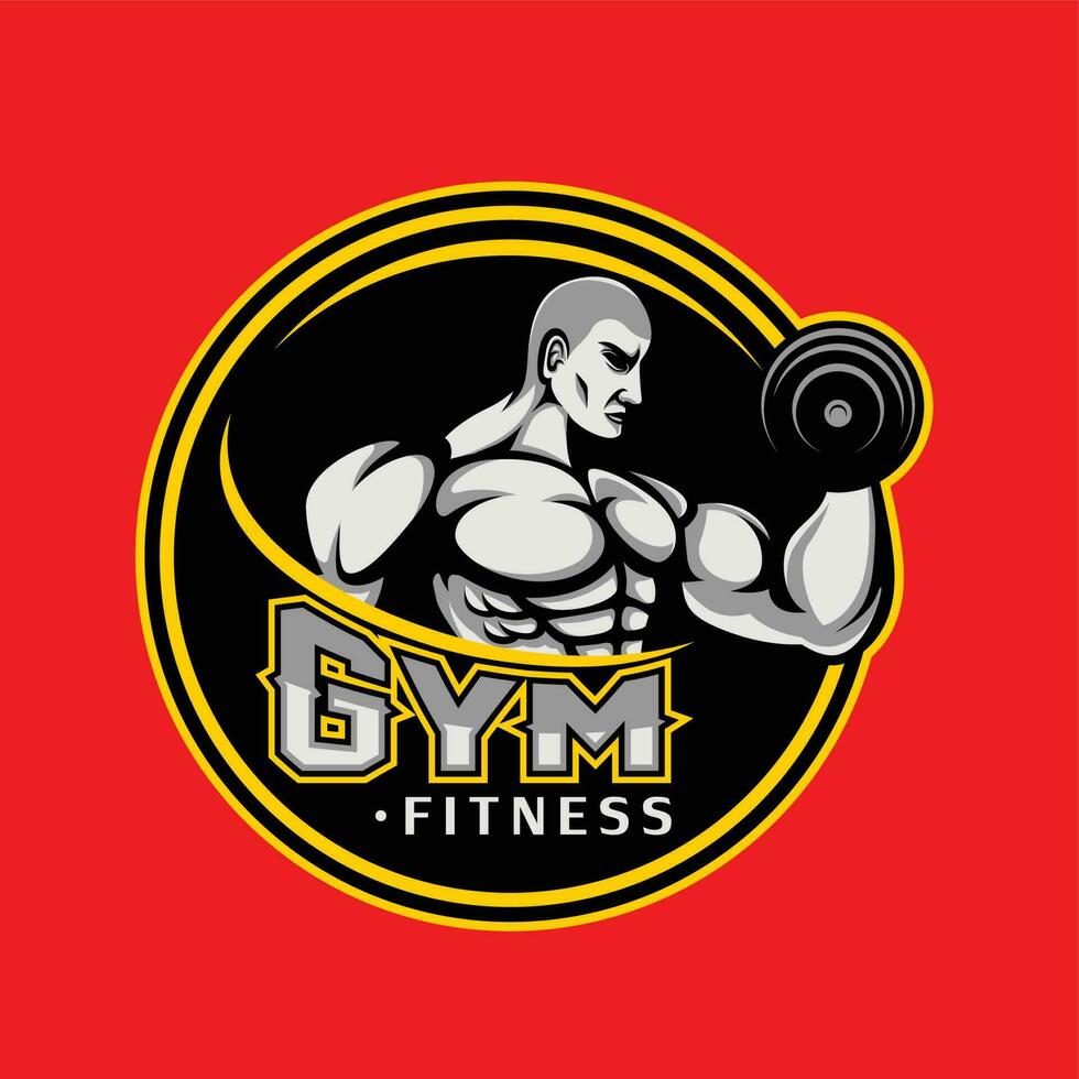 Fitness and Bodybuilding Logo design inspiration Vector