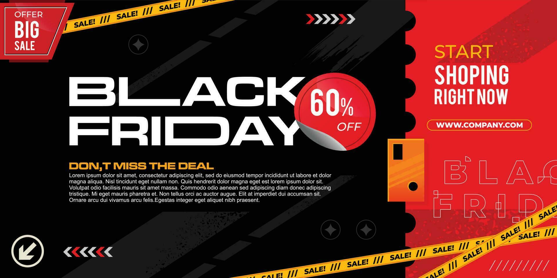 Black friday sale luxury banner. Black Friday Graphic design for the decoration of gift certificates, banners and flyer vector