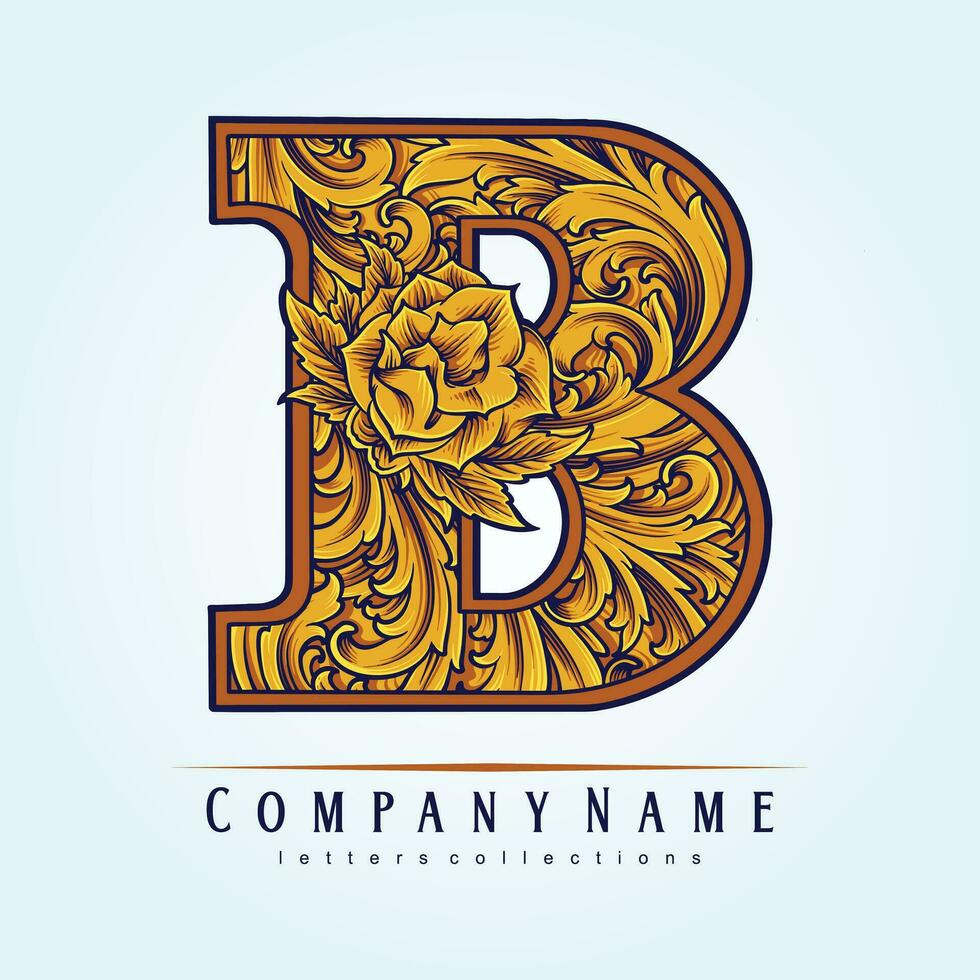 elegante letra si monograma logo con clásico florecer vector ilustraciones para tu trabajo logo, mercancías camiseta, pegatinas y etiqueta diseños, póster, saludo tarjetas publicidad negocio empresa