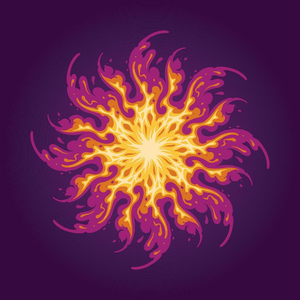 Flame fantasia abstract ornamental vector illustrations for your work logo, merchandise t-shirt, stickers and label designs, poster, greeting cards advertising business company or brands.