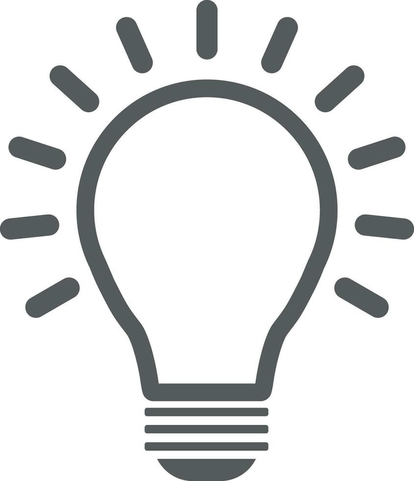 Light Bulb Icon Vector