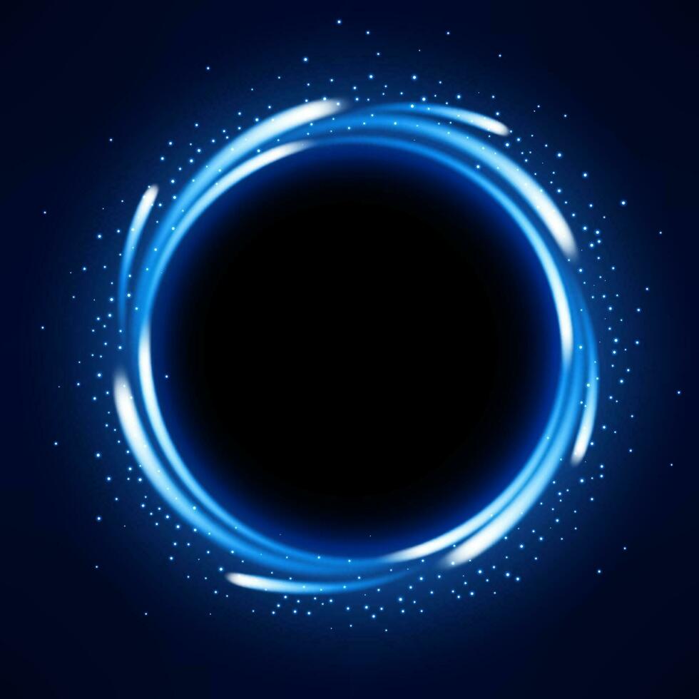 Round Blue Light Shiny with Sparkles, Suitable For Product Advertising, Product Design, and Other, Vector Illustration