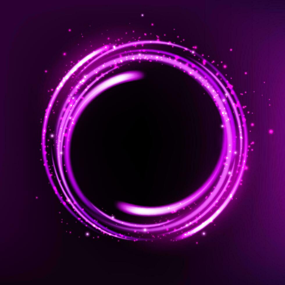 Rotating Purple Light Shiny with Sparkles, Suitable For Product Advertising, Product Design, and Other, Vector Illustration