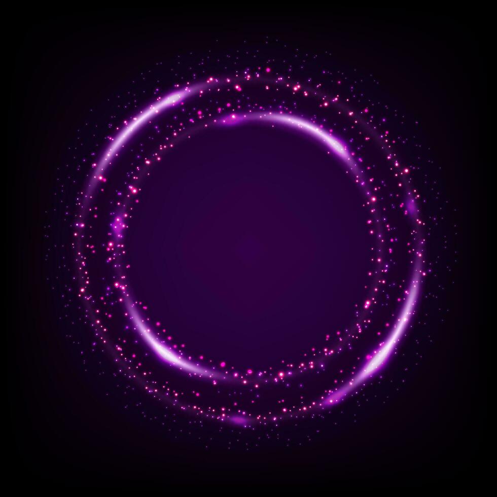 Rotating Purple Light Shiny with Sparkles, Suitable For Product Advertising, Product Design, and Other, Vector Illustration