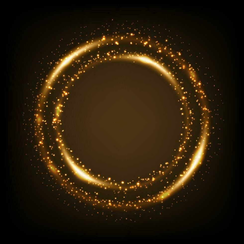 Rotating Yellow Light Shiny with Sparkles, Suitable For Product Advertising, Product Design, and Other, Vector Illustration