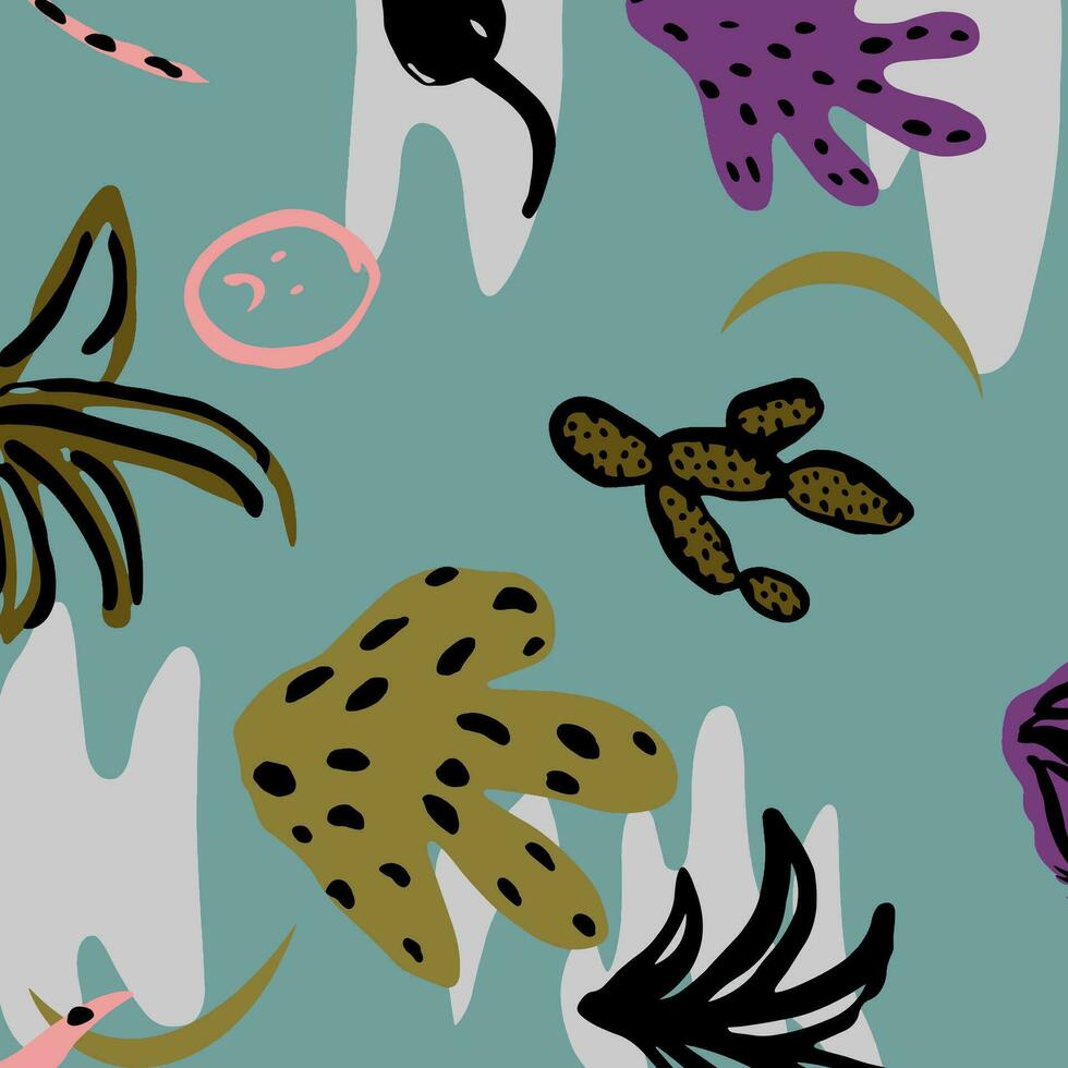 floral abstract pattern suitable for textile and printing needs vector