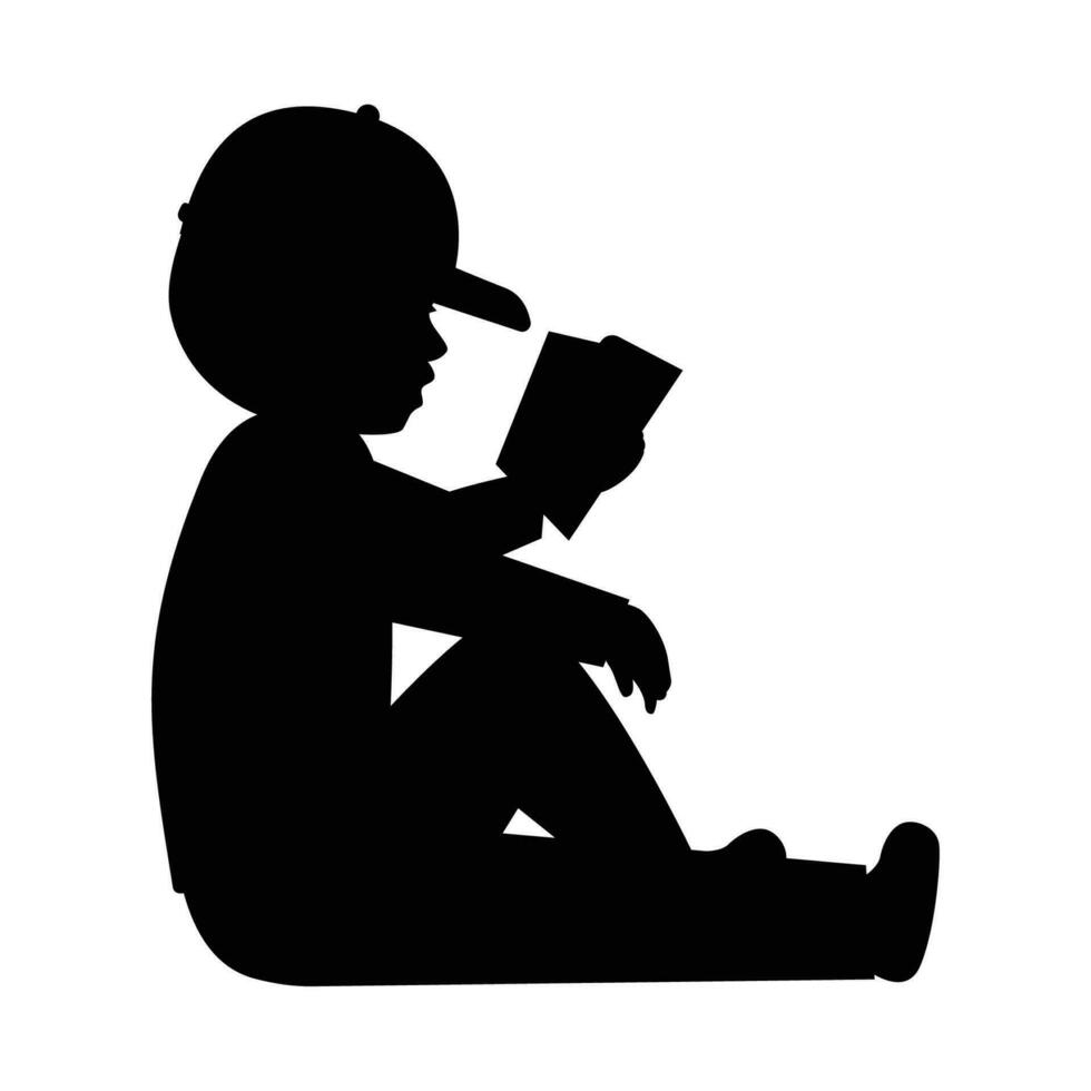 cute little bpy silhouette vector