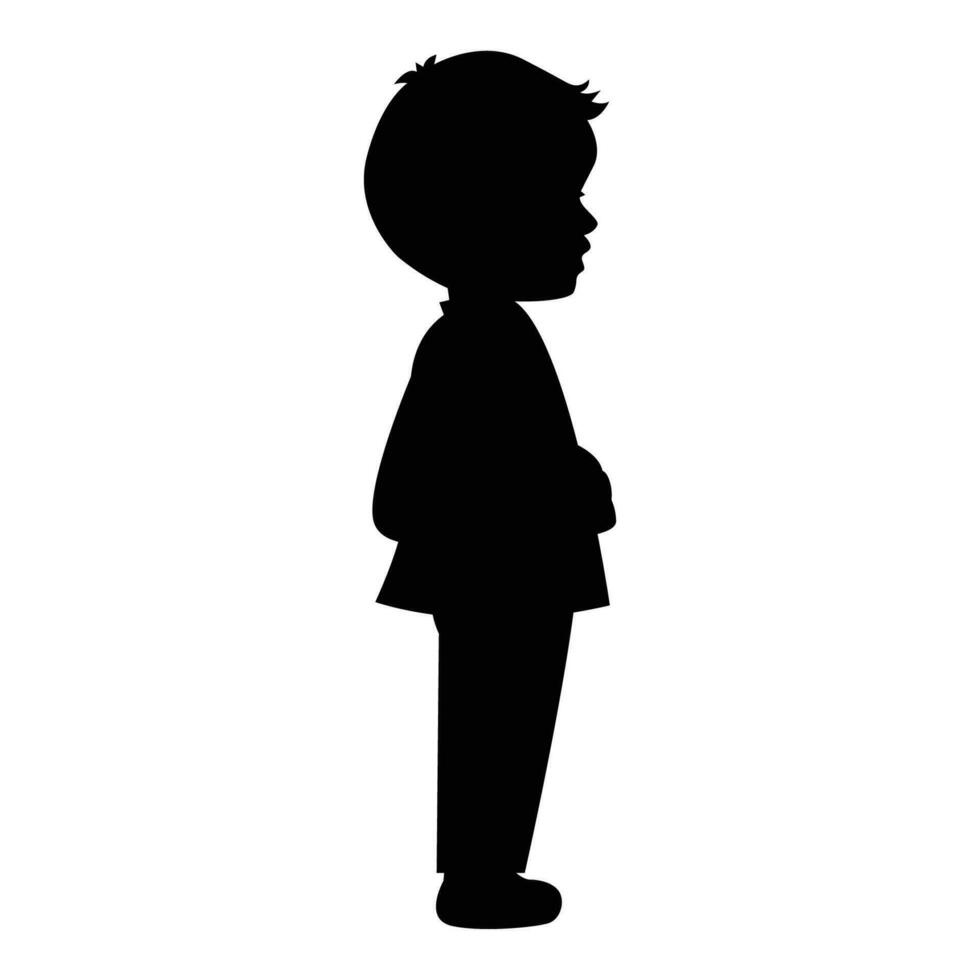 cute little bpy silhouette vector