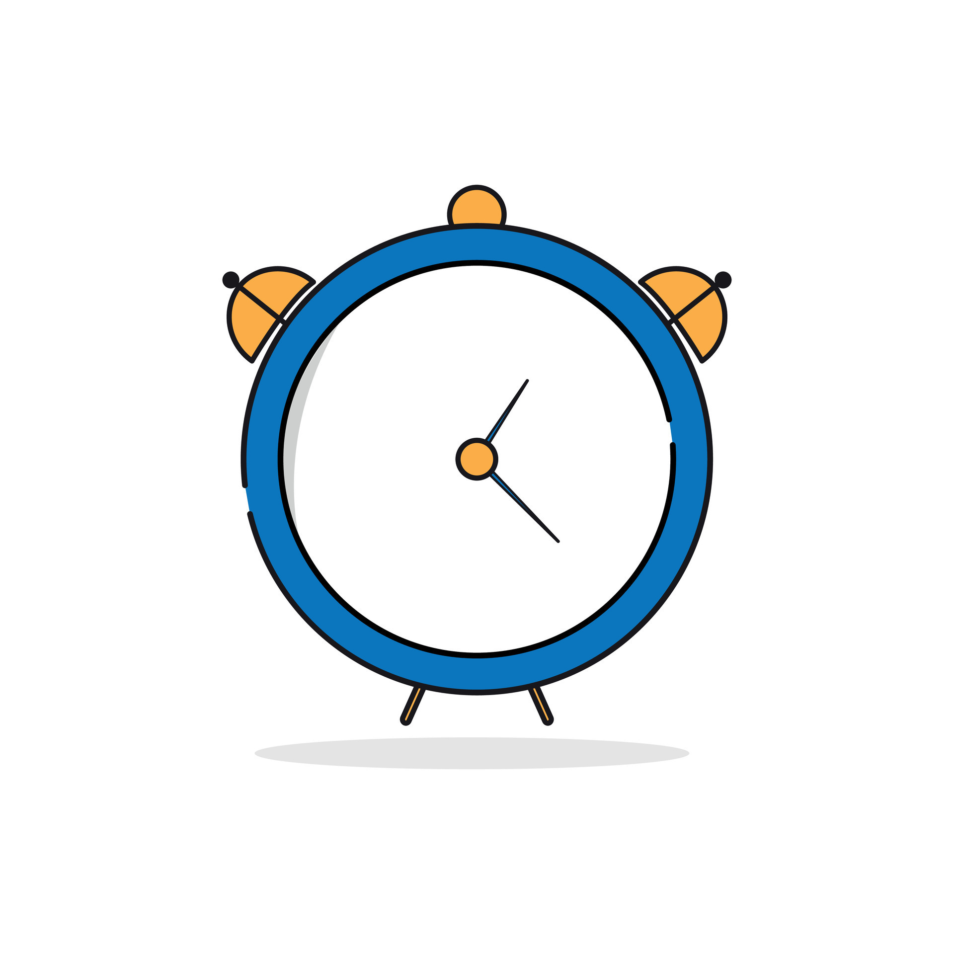 clipart illustration. clock, timer clipart concept white isolated