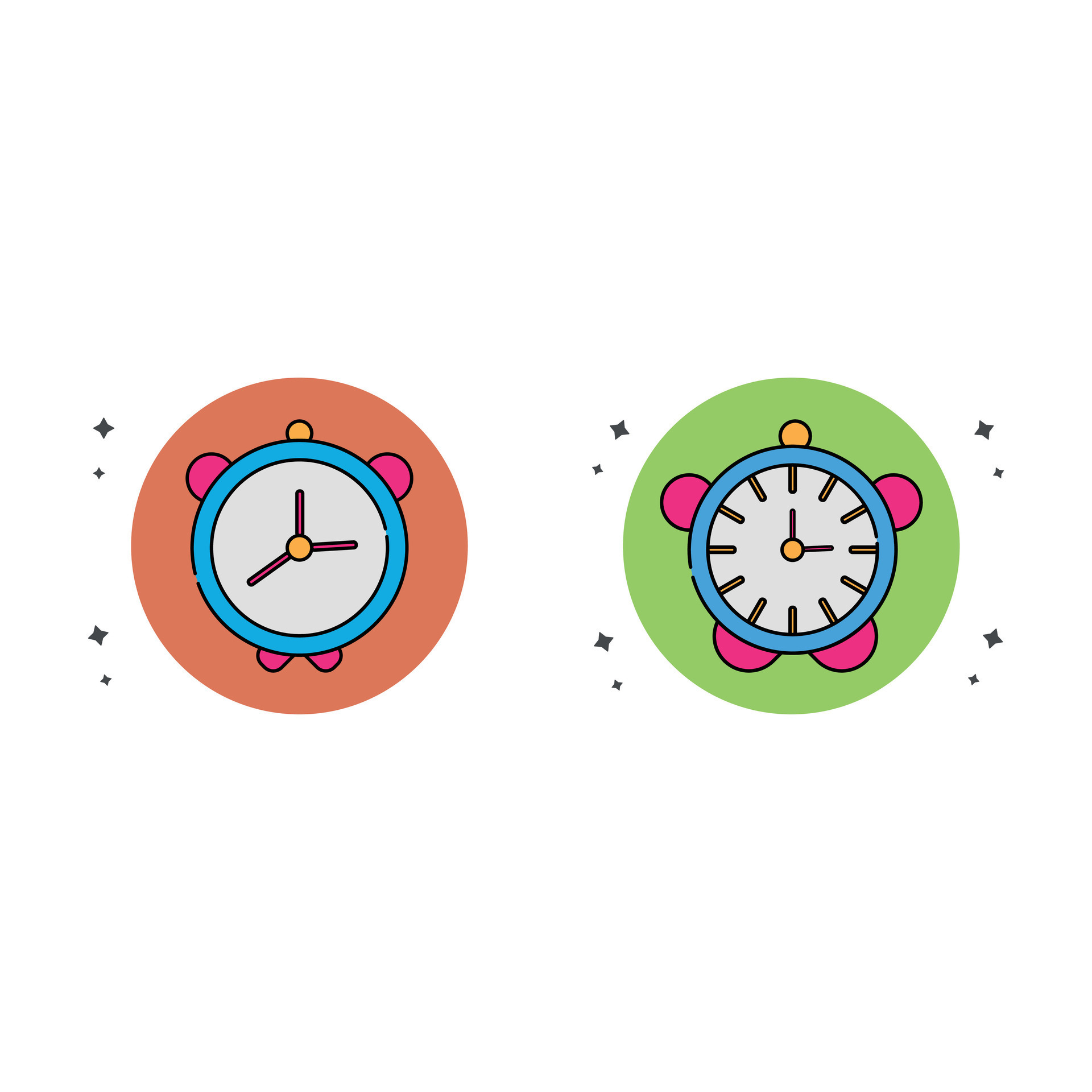 clipart illustration. clock, timer clipart concept white isolated
