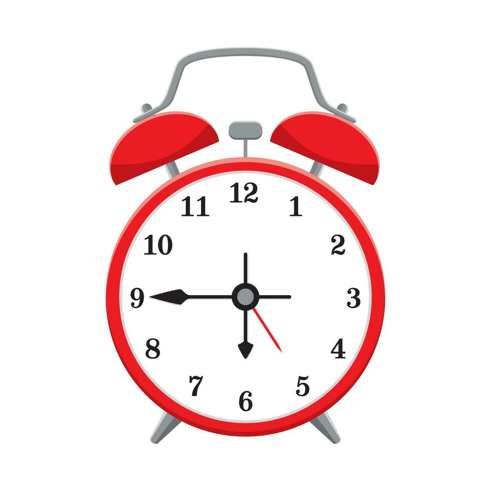 Vector drawing of an alarm clock