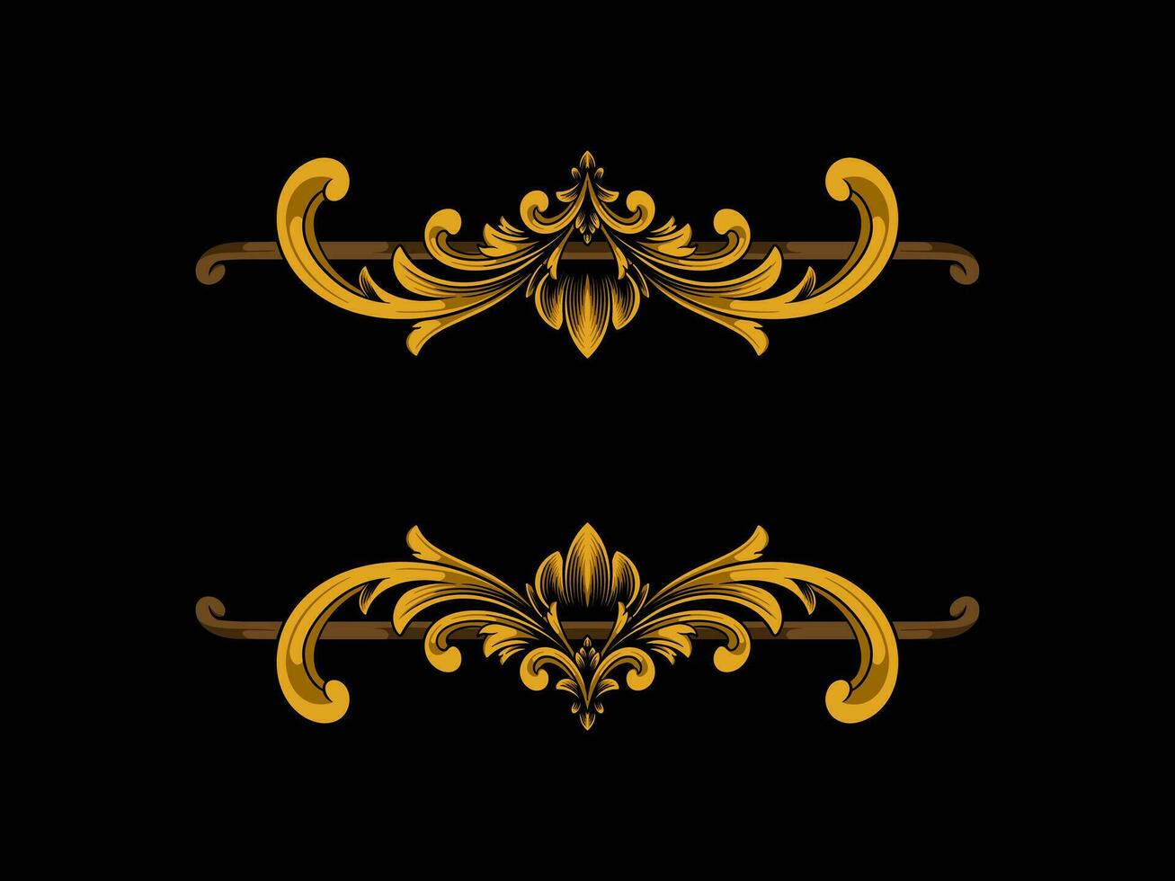 oro Clásico ornamento lujo estilo vector