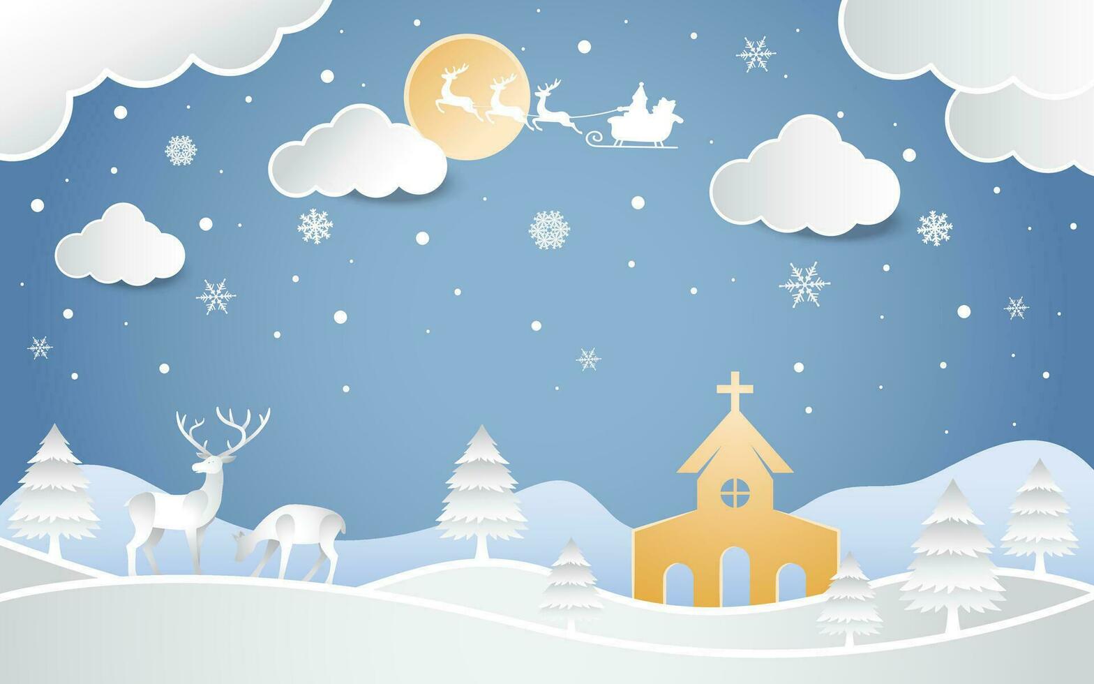 Winter Christmas Background vector