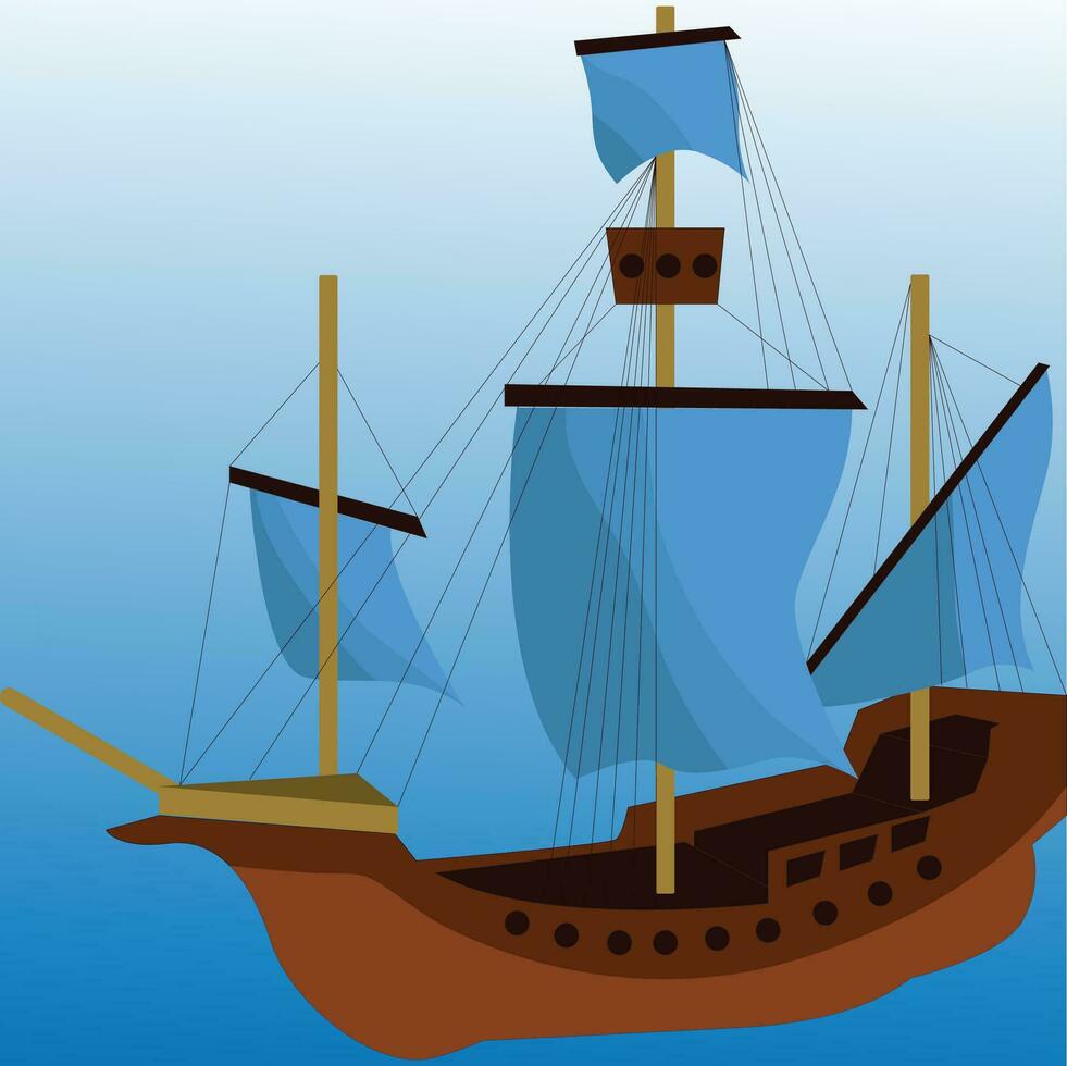 Fisherman Ship or Boat vector