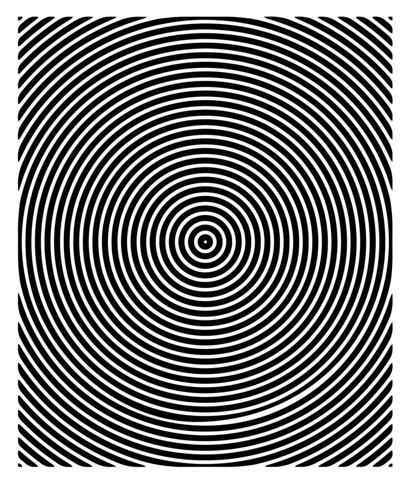 circle round target spiral design elements vector in black and white for background design.