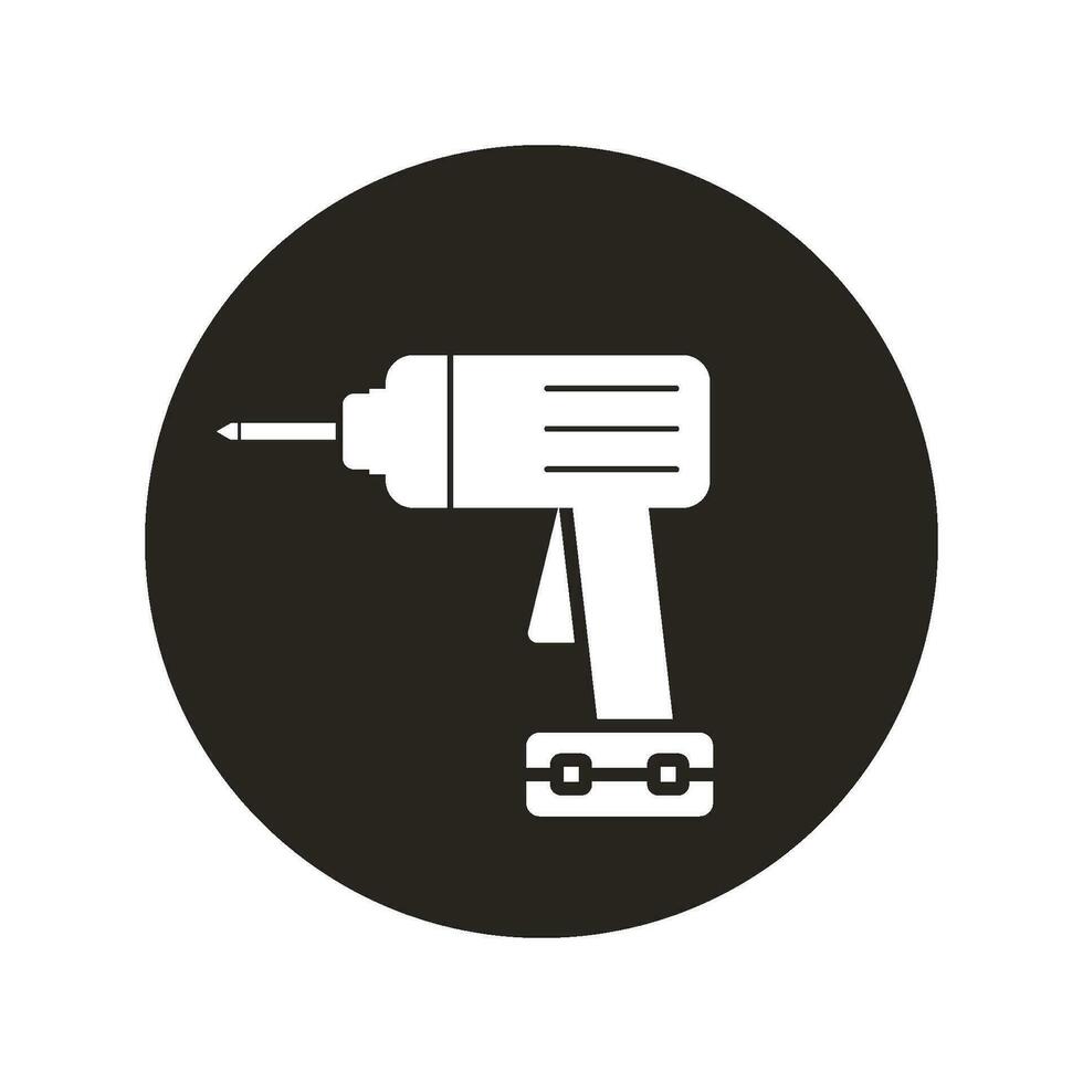 electric drill icon vector