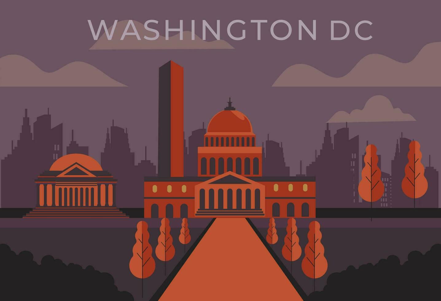 Washington corriente continua antecedentes vector