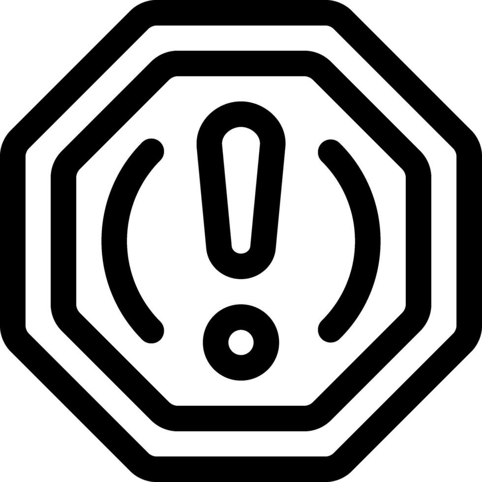 this icon or logo alert icon or other where it explains the  prohibited orders that are often encountered on the street and others and can be used for web,  application and logo design vector