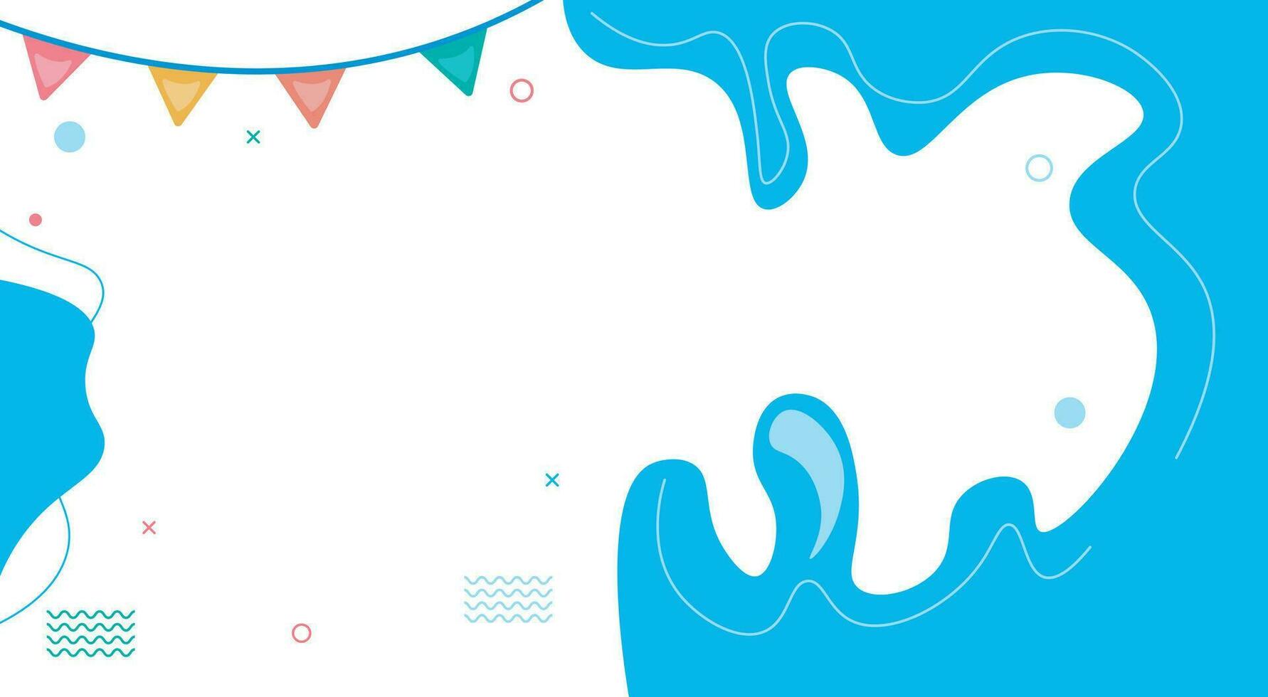 Creative cute blue liquid background. Suitable for kids celebration background vector