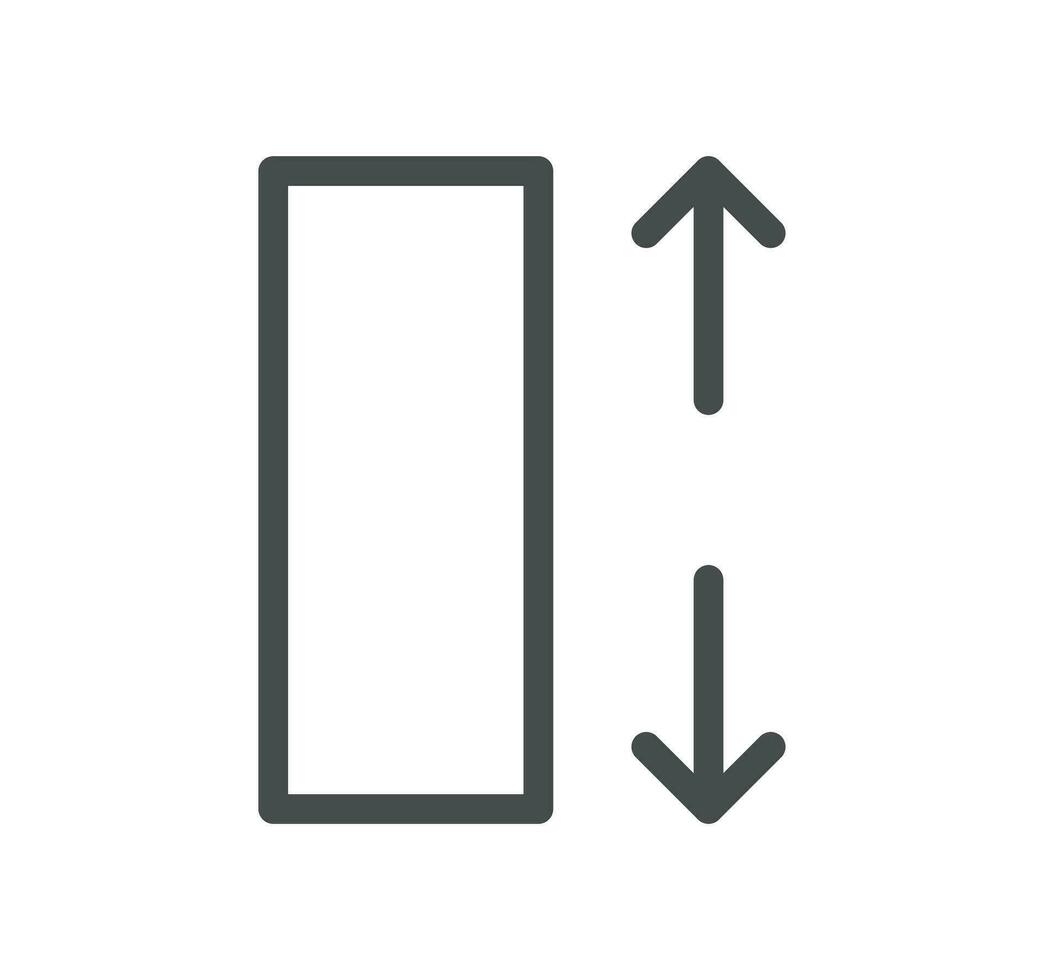 Measure related icon outline and linear vector. vector