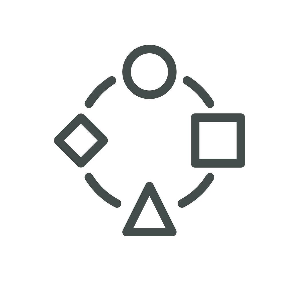 Efficiency and performance related icon outline and linear vector. vector