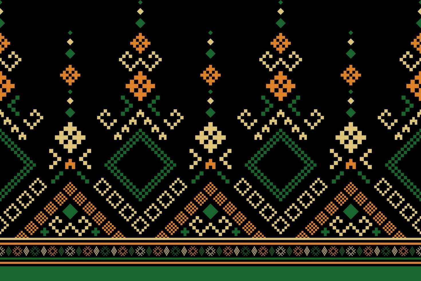 cruzar puntada vistoso geométrico tradicional étnico modelo ikat sin costura modelo resumen diseño para tela impresión paño vestir alfombra cortinas y pareo de malasia azteca africano indio indonesio vector